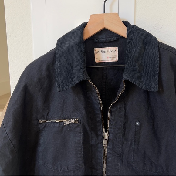 NWT Free People We The Free Easy That Canvas Jacket in Black - Picture 6 of 9